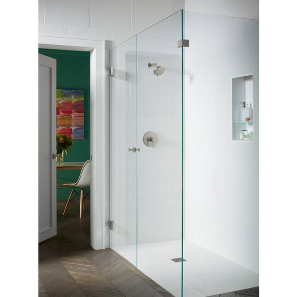 KOHLER Awaken B110 3-Spray Patterns 2.5 GPM 4.625 in. Wall Mount Fixed Shower Head in Polished Chrome