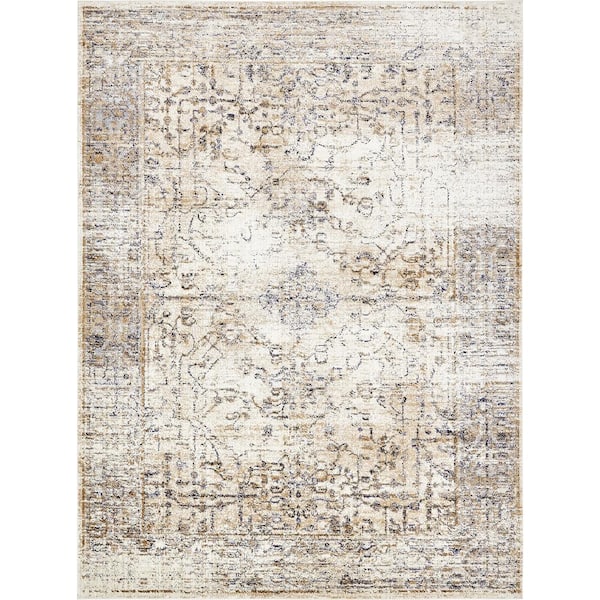 Unique Loom Augustus Naples Ivory 9' 0 x 12' 0 Area Rug