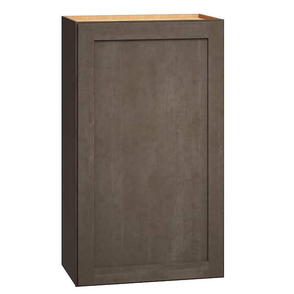 QuickShip Cottage 21 in. W x 12 in. D x 36 in. H Assembled Plywood Shaker Wall Kitchen Cabinet in Fieldstone