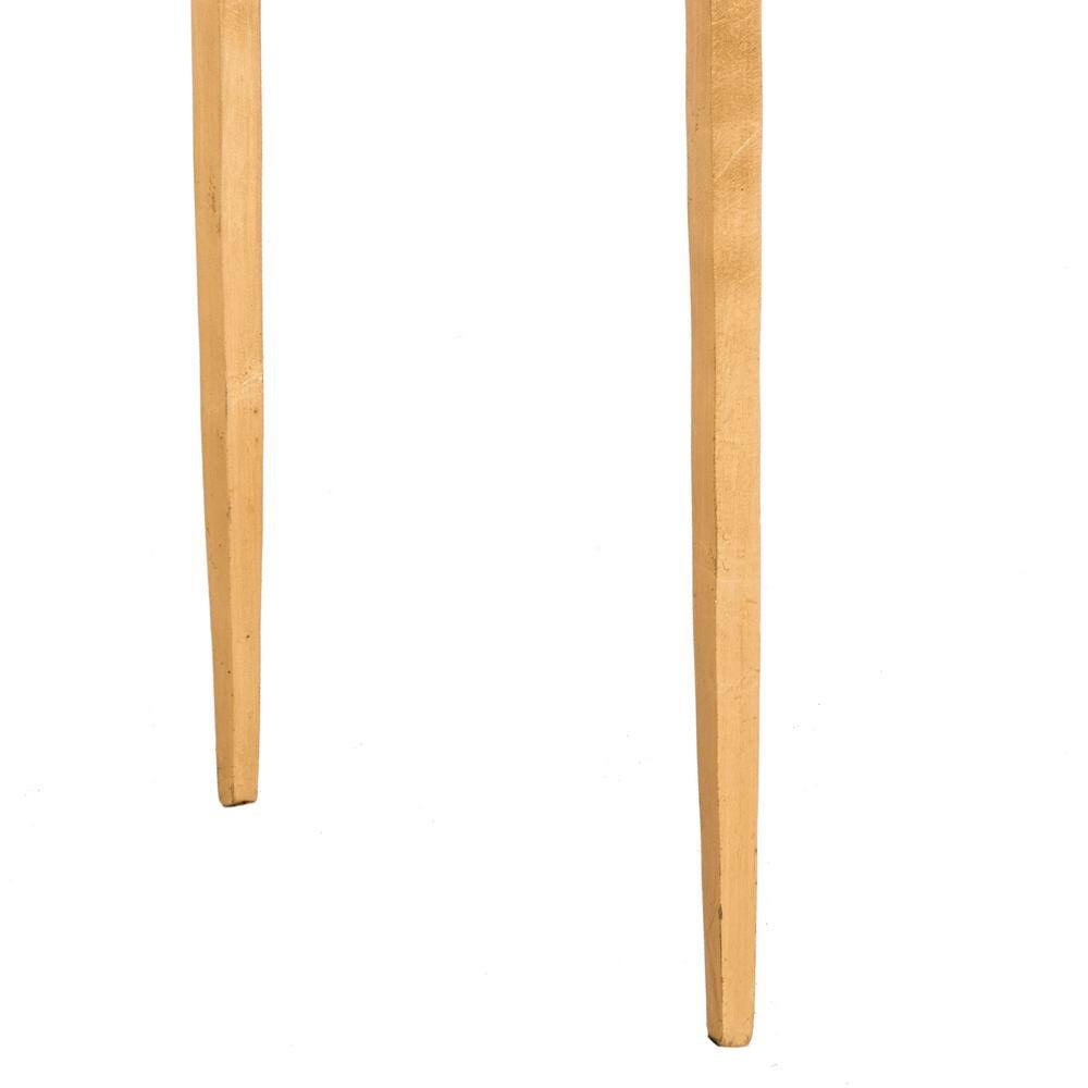 Juliana Gold and Clear Glass Rectangular Cocktail Table
