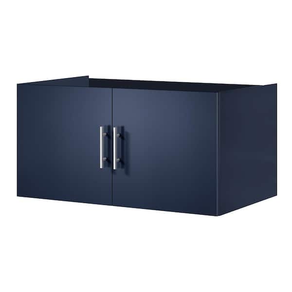 Geneva 36 in. W x 22 in. D x 19 in. H Bath Vanity Cabinet without Top in Navy Blue