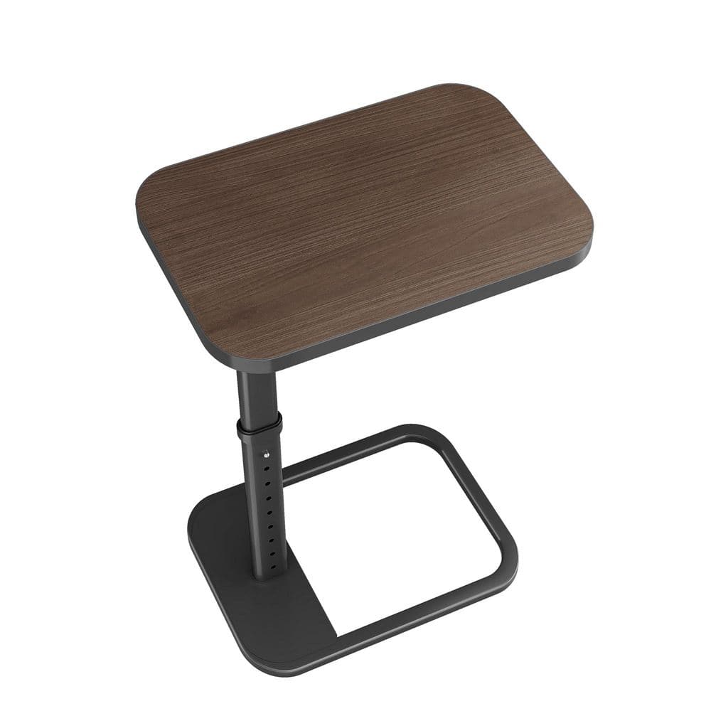 Adjustable Height 19 in. to 30 in. Recliner Sofa Table with 9 Settings, Espresso Wood, Rounded Metal Corners, 1 Piece price history on PriceWatchPro