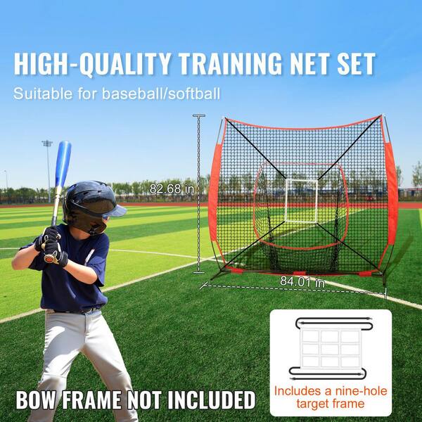ネット　９ｍ×２ｍ 2 x 2 ft. Pitching Net Height Adjustable Baseball Net with 9