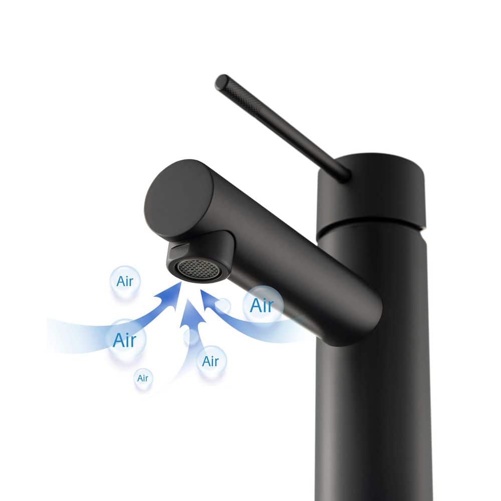 Modern High-Arc Solid Brass Bathroom Faucet in Nickel Finish