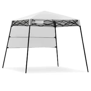 6 ft. x 6 ft. White Pop-up Canopy Tent with Carry Bag