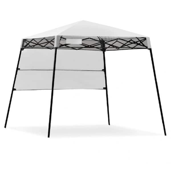 Amucolo 6 ft. x 6 ft. White Pop-up Canopy Tent with Carry Bag