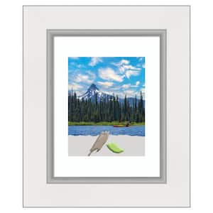Eva White Silver Picture Frame Opening Size 11 x 14 in. (Matted To 8 x 10 in.)