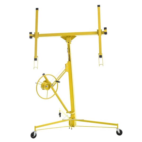 Yellow 16 ft. Drywall Panel Hoist Jack Drywall Lift Construction Tools