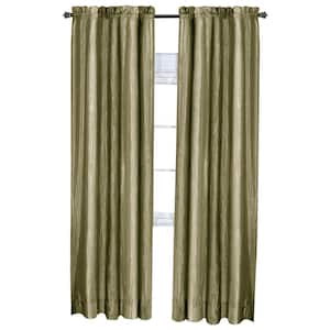 Ombre 50 in. W x 84 in. L Polyester Light Filtering Window Panel in Sage