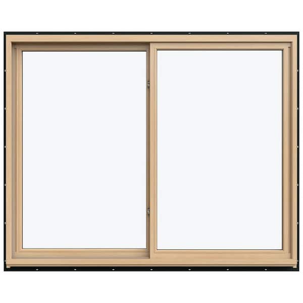 59.3125 in. x 47.5625 in. W-5500 Left-Hand Sliding Wood Clad Window
