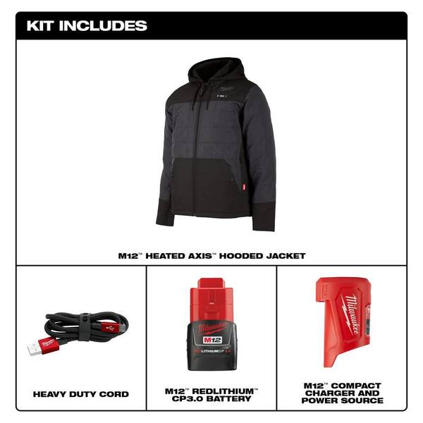 milwaukee heated jacket bigger battery