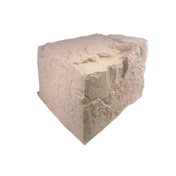 Dekorra 32 in. x 27 in. x 21 in. Medium Rock Cover for Concealing Buried Propane Tank Covers and Irrigation Manifolds in Tan