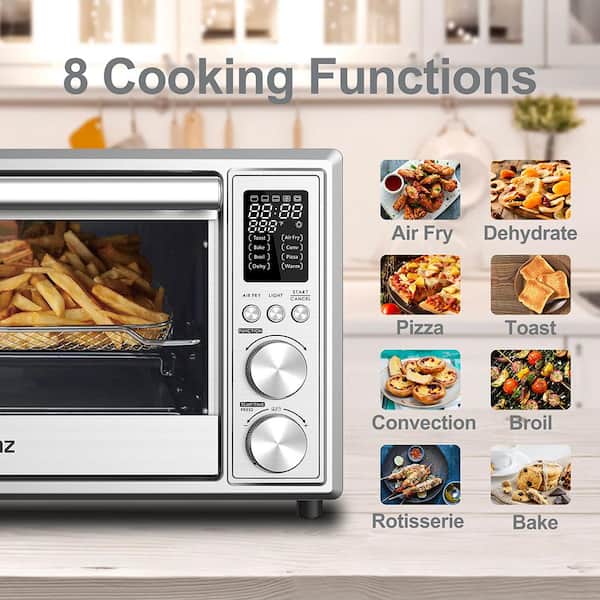 COSORI Smart Air Fryer Toaster Oven Large 32-Qt Stainless Steel 12-in-1  Silver