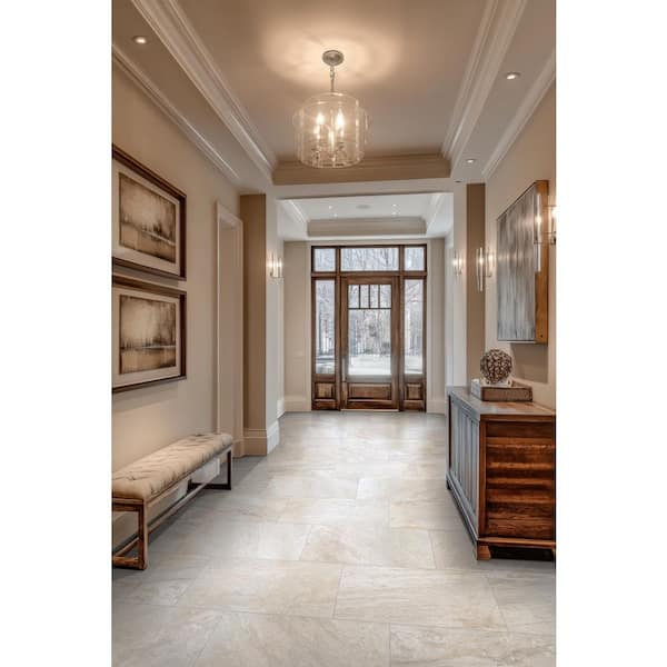 Sevres Desert Amber Beige 15 in. x 30 in. Matte Porcelain Stone Look Floor Tile (12.5 sq. ft. /Case)