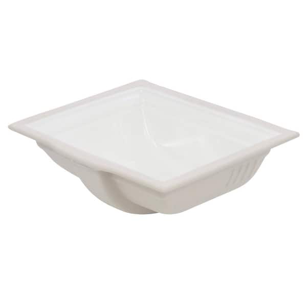 KOHLER Memoirs 20 in. Vitreous China Undermount Bathroom Sink in White with Overflow Drain