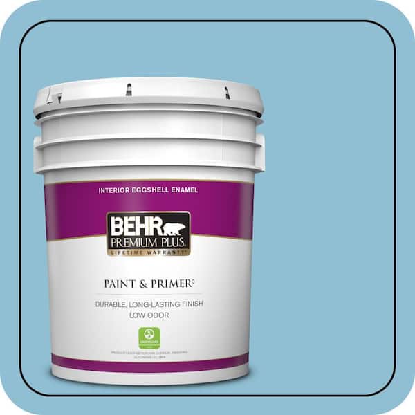 BEHR PREMIUM PLUS 5 gal. #M490-3 Speedboat Eggshell Enamel Low Odor Interior Paint & Primer
