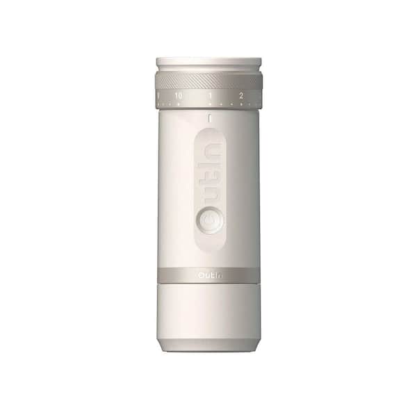 Fino. 88 oz. Sandstone White Burr Espresso Coffee Grinder with Rechargeable Battery