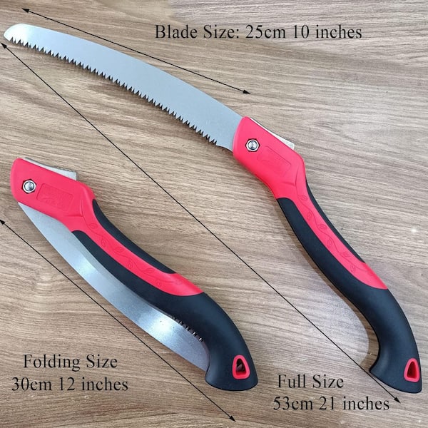 12 in. Folding Pruning Saw with SK5 Curved Blade