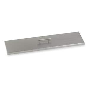 30 in. x 6 in. Linear Stainless Steel Cover for Drop-In Fire Pit Pan