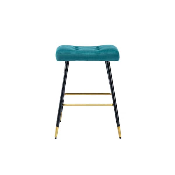 teal backless bar stools