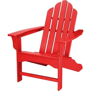 All-Weather Patio Adirondack Chair in Sunset Red