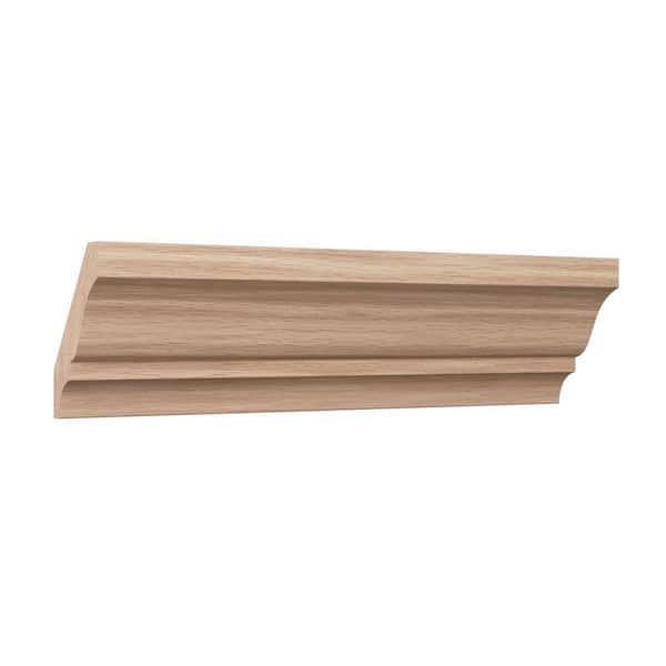 Ekena Millwork WM52 0.56 in. D x 2.75 in. W x 96 in. L Wood (Red Oak) Crown Molding