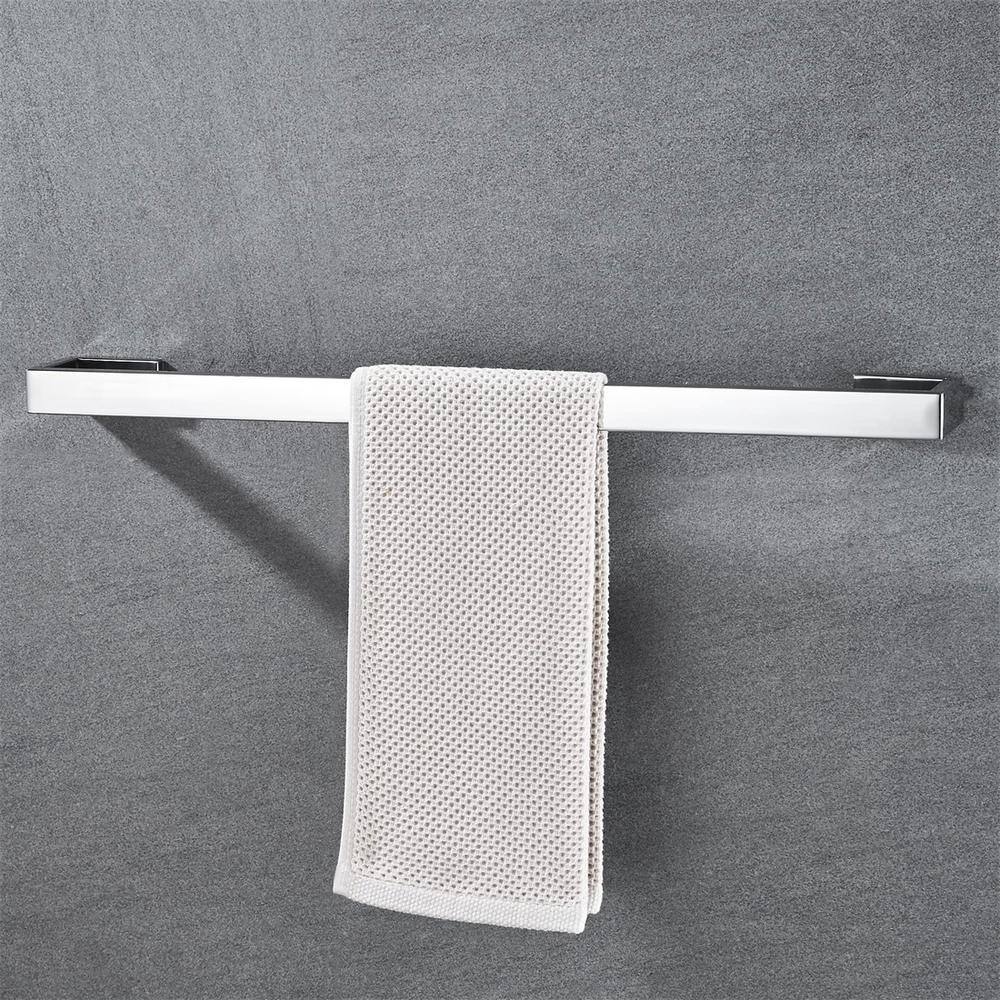 Polished Chrome Stainless Steel Wall Mounted Towel Bar