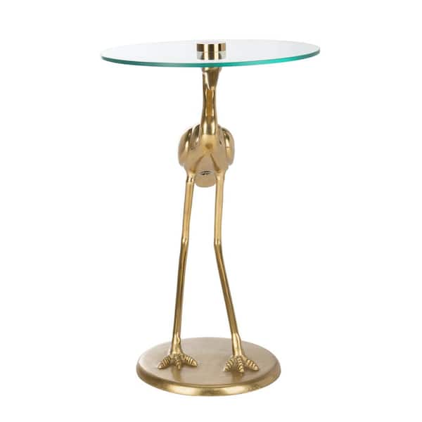 SAFAVIEH Tori Gold/Glass End Table