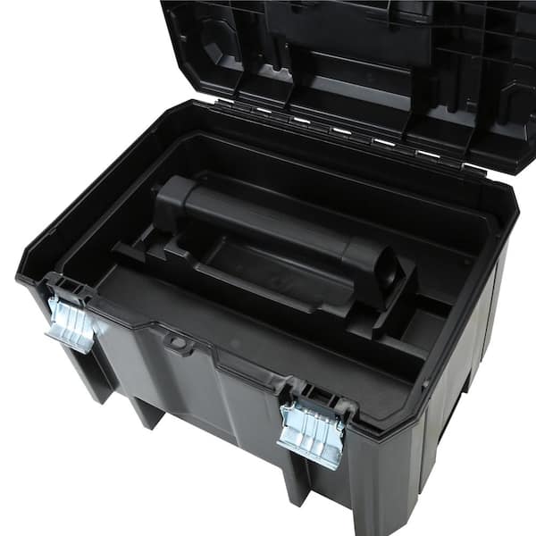 Dewalt 17 in Deep Tool Box Bin Storage Tote Portable Organizer Heavy Duty Latch 