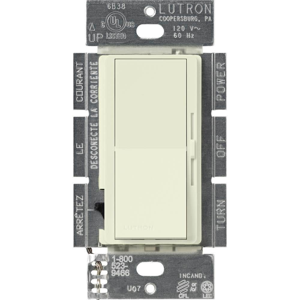 Lutron Diva LED+ Dimmer Switch for Dimmable LED and Incandescent Bulbs, 250-Watt/Single-Pole or 3-Way, Biscuit (DVSCCL-253P-BI)