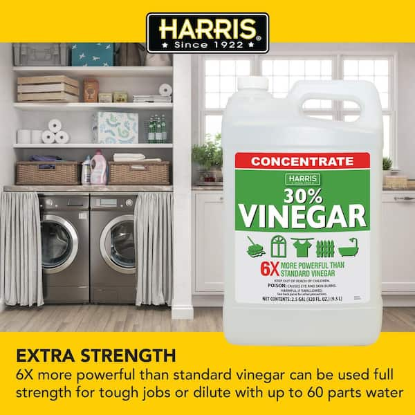 Harris 128 oz. 30% Vinegar All Purpose Cleaner Concentrate VINE30-128 - The  Home Depot