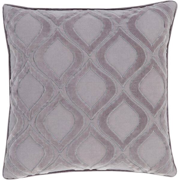 Artistic Weavers Roeselare Gray Geometric Polyester 18 in. x 18 in. Throw Pillow