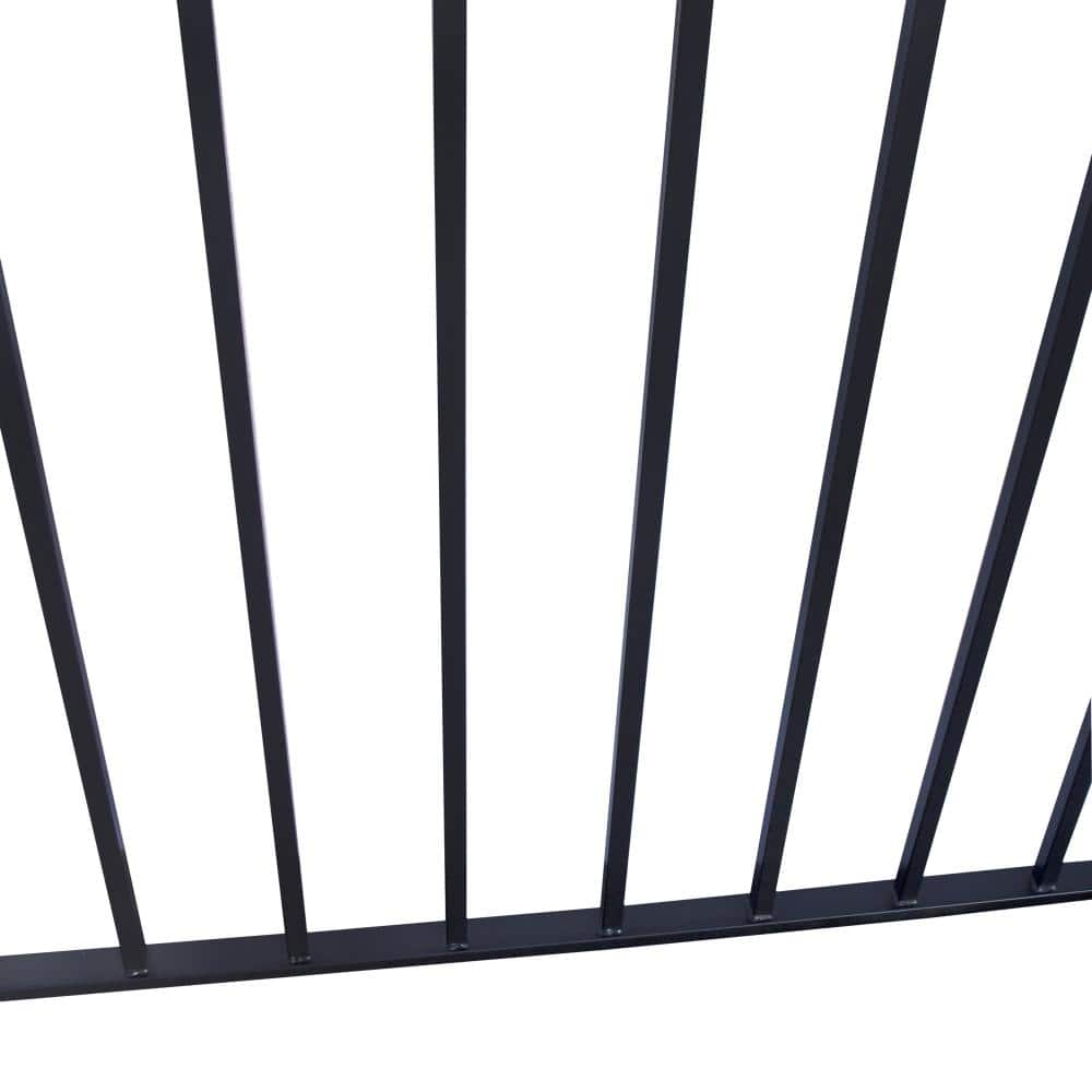 Madrid Style Black Metal 5ft x 8ft Ornamental Fence Panels