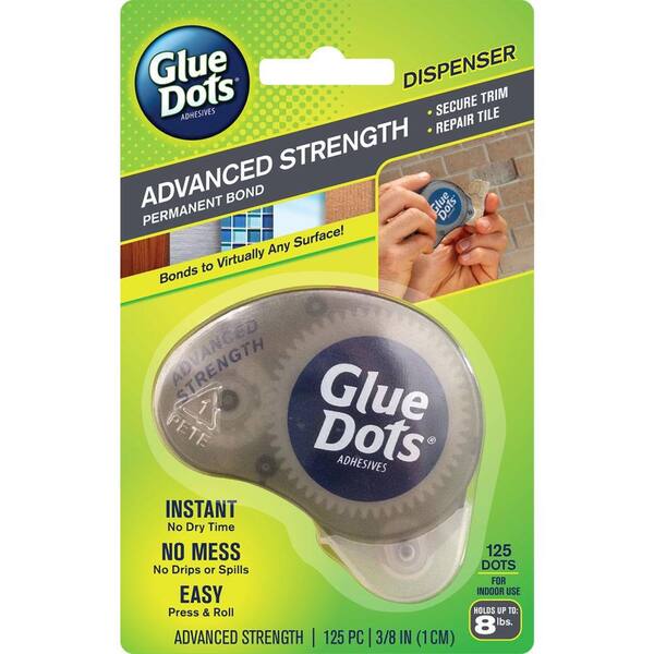 Glue Dots Advanced Strength Disposable Dispenser (125-Dots)