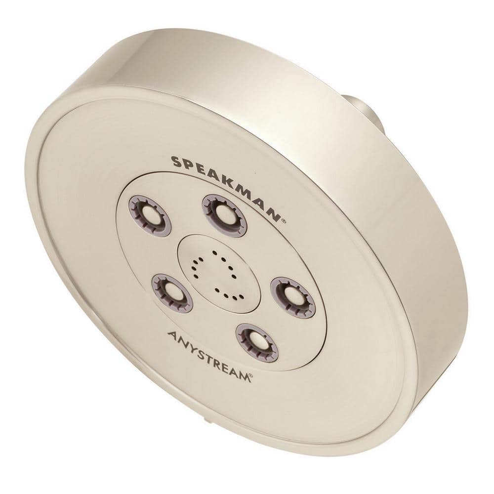 Brushed Nickel Multi-Function Wall Mounted Shower Head