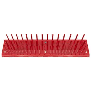 18 in. W Steel 76 Pin Socket Holder for RX and DX Series Extreme Power Workstation Hutches in Red