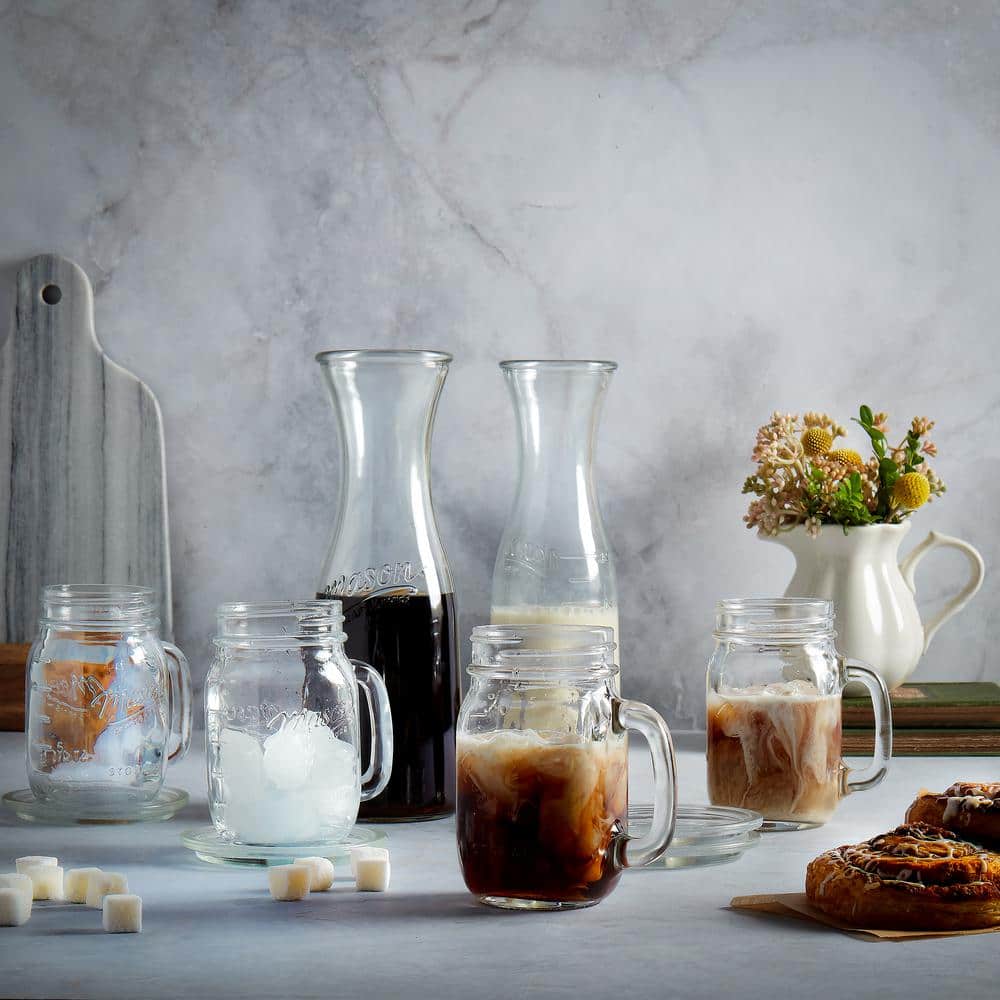 Vintage Clear Glass 10-Piece Drinkware Set