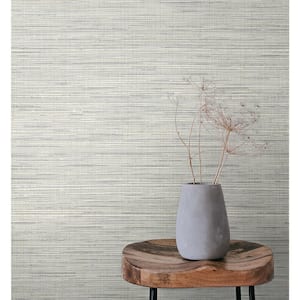 Argos Grey Mei Stringcloth Paper Unpasted Wallpaper Roll (56 sq. ft.)