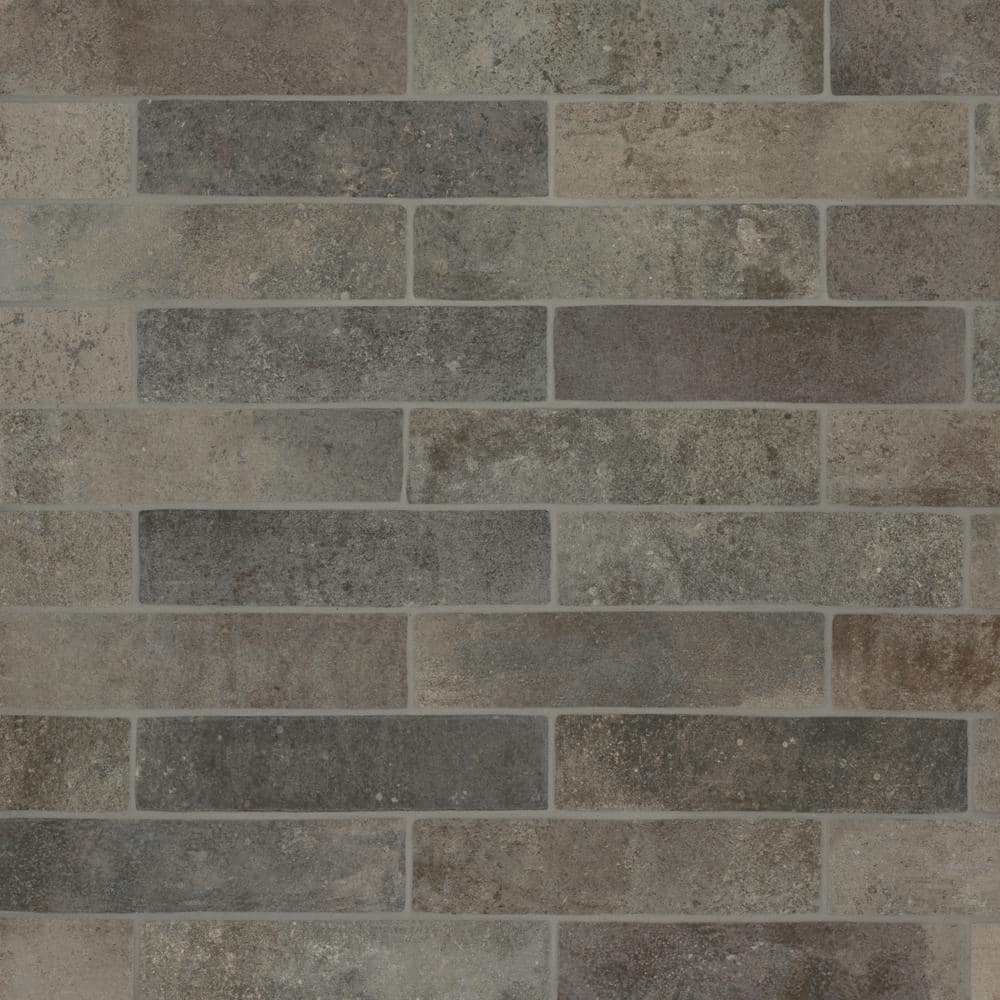 Montana Rock Creed Matte Porcelain Brick Look Wall & Floor Tile