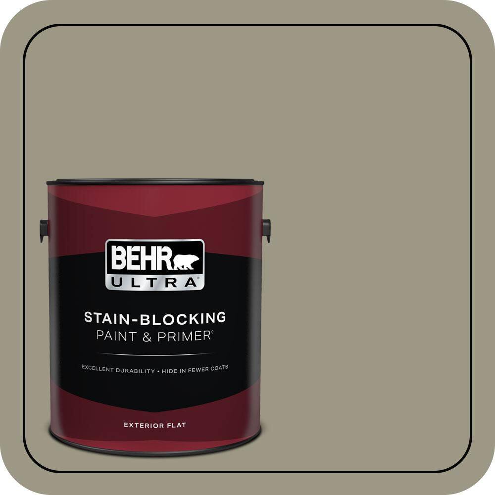 1 gal. #PPU8-20 Dusty Olive Flat Exterior Paint & Primer price history on PriceWatchPro