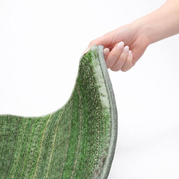 Dream Shag Premium Machine Washable Abstract ADS527 Fern 9 ft. x 12 ft. Area Rug