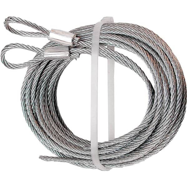 Prime-Line Extension Spring Cable Set 5/32 in. x 14 ft. Galvanized Carbon Steel (2-Pack)