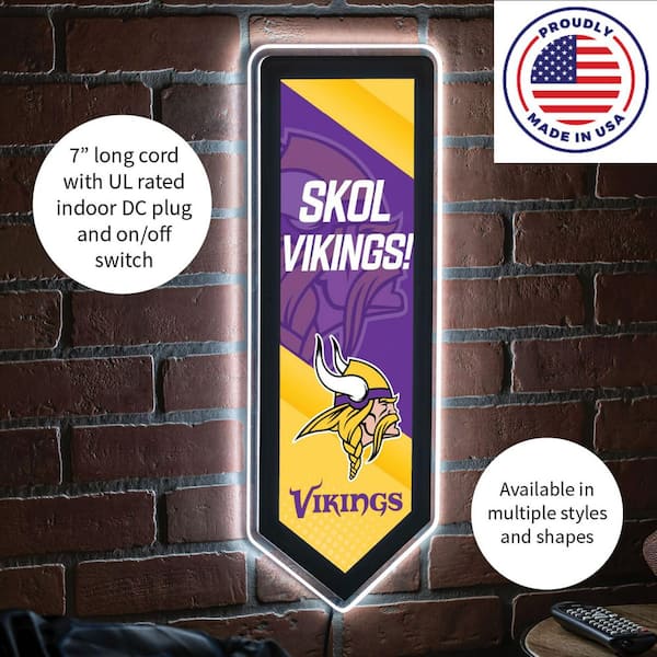 Minnesota Vikings LED Wall Pennant