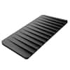 KRAUS Self-Draining Black Silicone Dish Drying Mat or Trivet for Kitchen Counter KDM-10BL