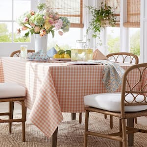 Yarn Dyed Gingham Tabletop Geometric Cotton Tablecloth