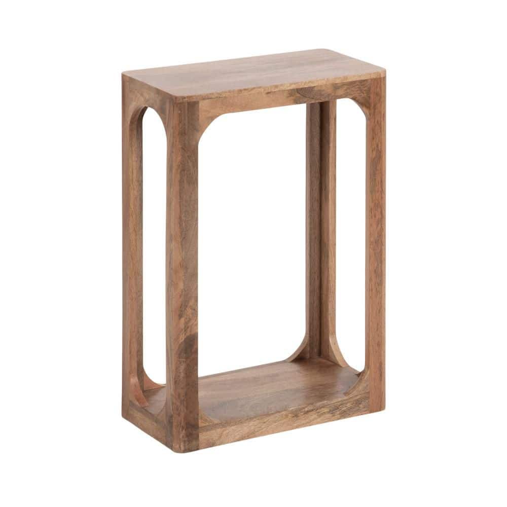 Dahl 16 in. Natural Rectangle Solid Wood End Table - thumbnail 3