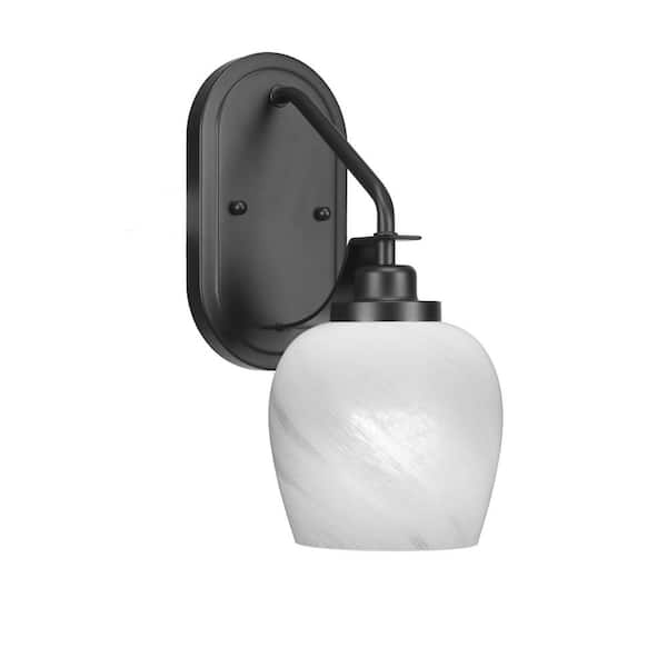 Unbranded Monroe 1-Light Matte Black Wall Sconce