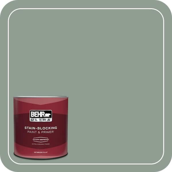 BEHR ULTRA 1 qt. #ICC-104 Balsam Fir Extra Durable Flat Interior Paint & Primer
