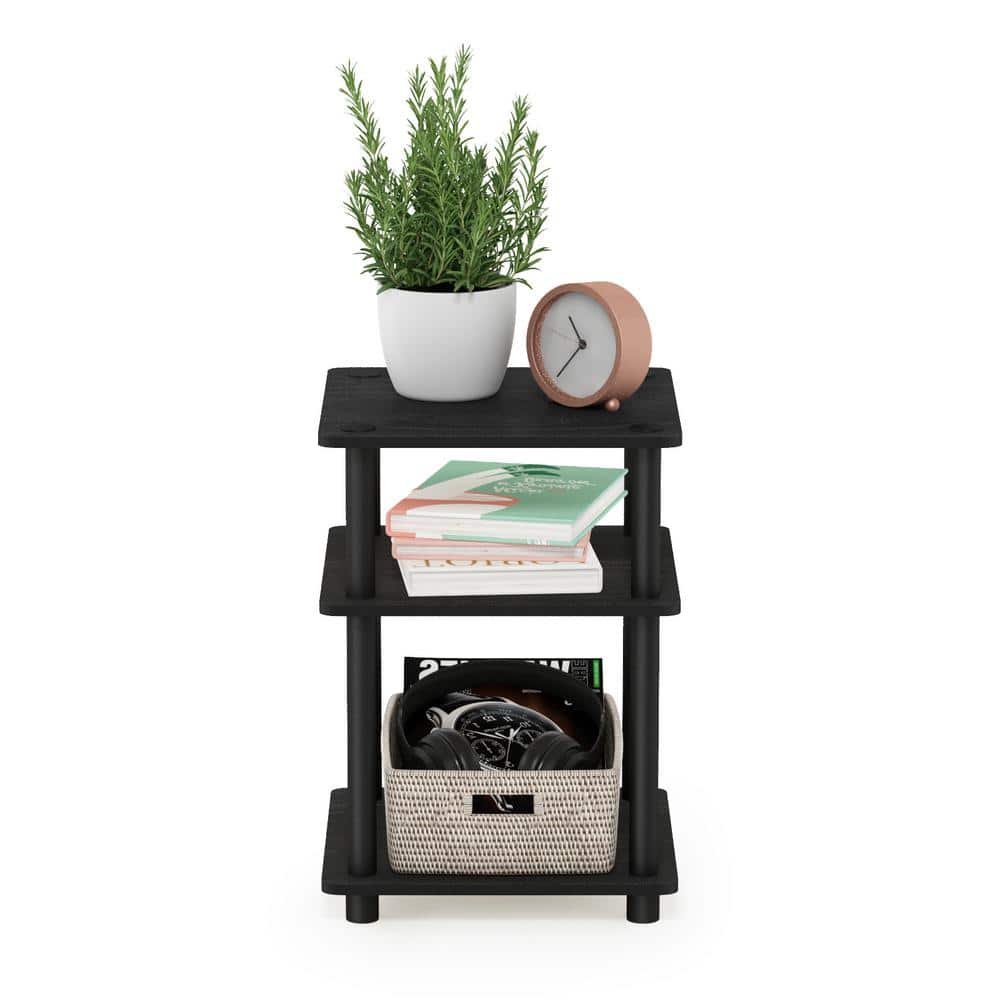 Black Wood Easy Assembly Multipurpose Shelf