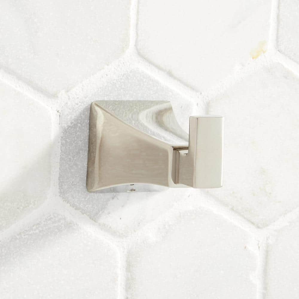 Polished Nickel Modern Metal Robe Hook